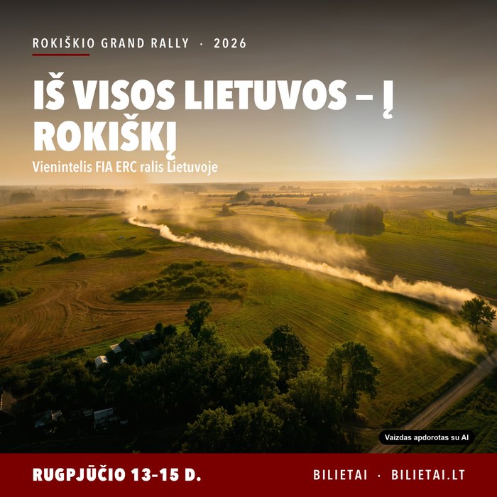 Ralio reklama, vaizdas iš oro
